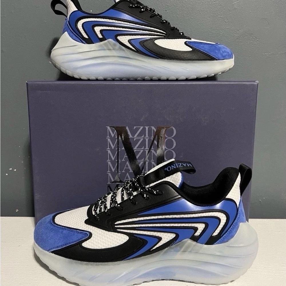 Mazino Blue and Black Men's Sneakers. Size 8.5 NWB